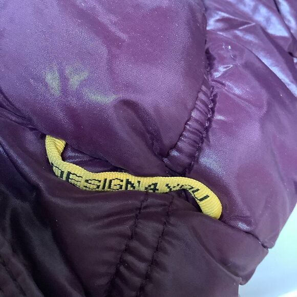 REVERSIBLE PUFF VEST PURPLE - Picture 4 of 6